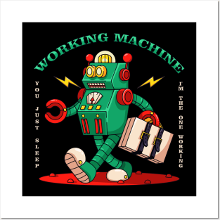 Working machine Posters and Art